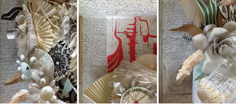 Mike Goodlett: handwriting and sketches merging into each other (author’s collection)